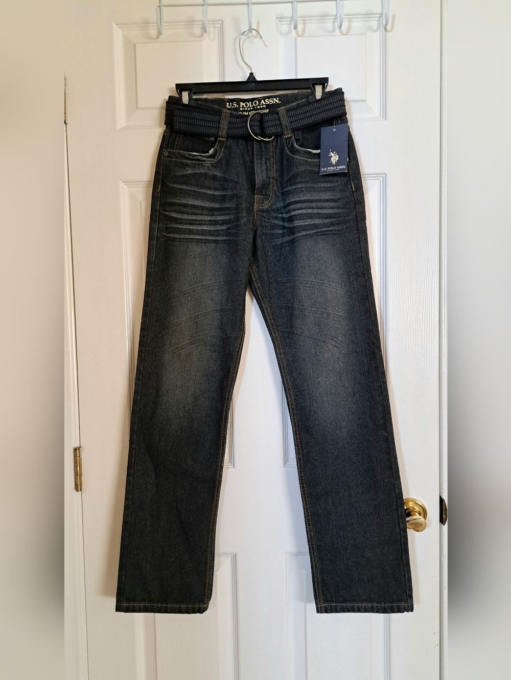 U.S. Polo Assn. Boy's Dark Wash Blue Jeans